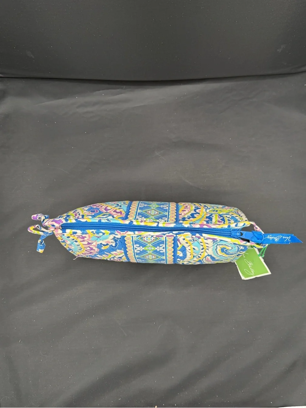 NWT Vera Bradley Medium Bow Cosmetic Capri Blue